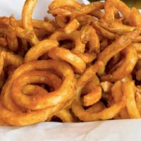 Curly Fries · Fresh swirled-cut potatoes.