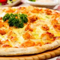Earthquake Pizza · Gourmet garlic chicken. Customer's famous earthquake pizza made with house made white sauce,...