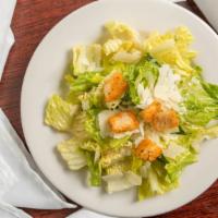 Caesar Salad (Full) · Romaine salad heart with homemade Caesar dressing (made with raw eggs).