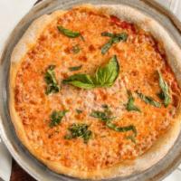 Margherita · Vegetarian. Tomato sauce, mozzarella and fresh basil.