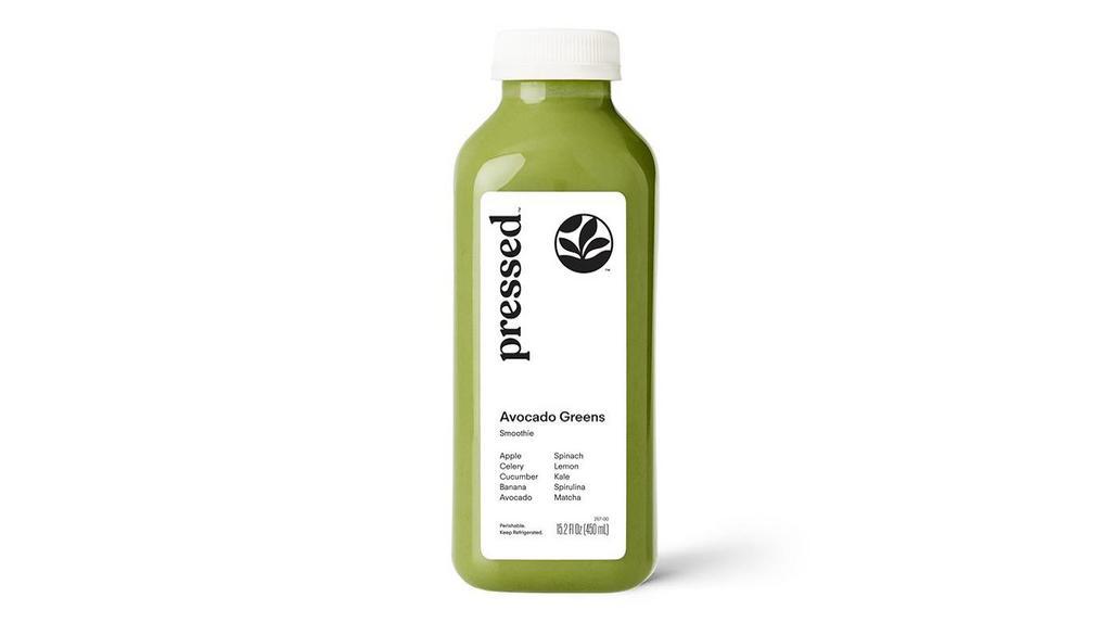 Avocado Smoothie W/ Greens · Expertly blended and ready to go, this clean and simple recipe is packed with power greens like spinach, kale, and spirulina, mixed with banana, avocado, and matcha for a creamy-smooth taste.