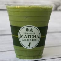 Matcha Coffee Latte · Our signature matcha latte with a shot of concentrated black dripped coffee.