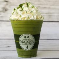 Matcha Coffee Latte Cream · Our famous matcha latte with a shot of concentrated black dripped coffee topped off with whi...