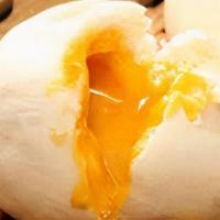 Salted Egg Yolk Lava Bun (3) 流沙包 · Comes w/ Dairy on it.