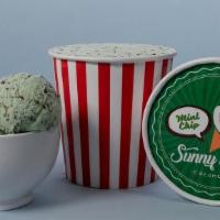 Mint Chocolate Chip Ice Cream (Pint) · Creamy and speckled with chocolate chips balanced with a vibrant mint flavor.
