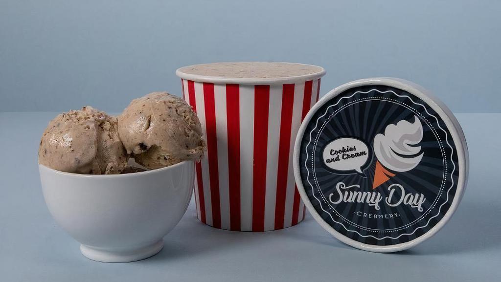 Cookies N’ Cream Ice Cream (Pint) · Every bite features fresh chocolate cookie chunks mixed with creamy vanilla ice cream.