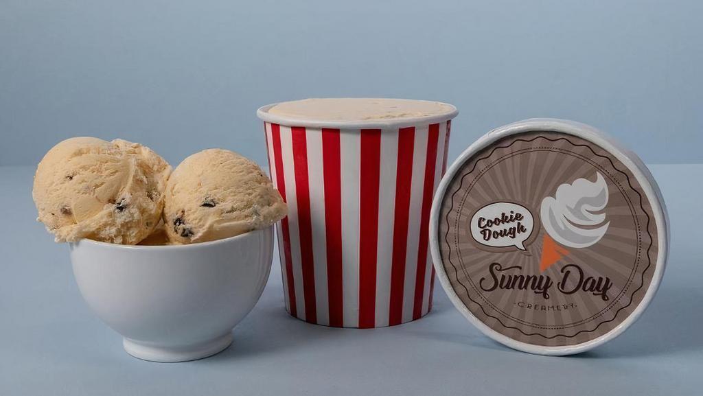 Chocolate Chip Cookie Dough Ice Cream (Pint) · Nuggets of buttery cookie dough and sweet chocolaty chips blended into our signature vanilla ice cream.