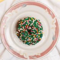 Cake Donut · Icing: Plain, Vanilla, Chocolate, Maple, Sugar or Cinnamon Glaze

Toppings: Rainbow Sprinkle...
