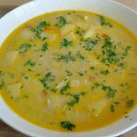 15. Mulligawtani Soup · A delicately spiced chicken, lemon soup.