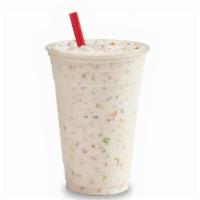 Froot Loops Shake · Thick and creamy shake made with Tastee Freez Soft Serve and Froot Loops cone dip.