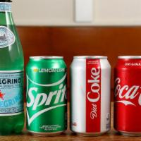 Canned Soda · Coke, Diet Coke or Sprite.