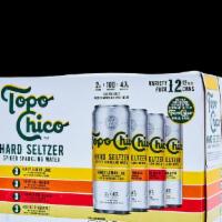 Topo Chico Hard Seltzer Variety Pack 12 pack · Topo Chico Hard Seltzer is the only spiked sparkling water beverage inspired by the legendar...