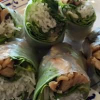 Grill Salad Roll (3 Pcs) · Thit nuong cuon. Vermicelli, bean sprout, mint, green leaf, wrapped in rice paper with sweet...