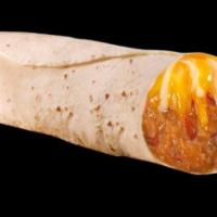 Bean & Cheese Burrito · Warm flour tortilla filled with refried beans, shredded cheese.
