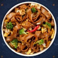 Pad See Ew You Later Bowl · Pad See Ew noodles stir fried with celery, bell peppers, broccoli, carrots, onions, your cho...