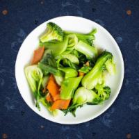 Power Vegetables · Steamed broccoli, celery, and cabbage.