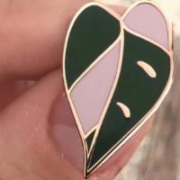 Pink Princess Leaf Enamel Pin · Enamel Pin, Gift