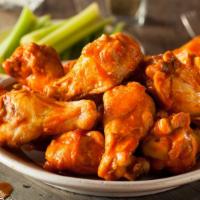 Hot Wings · Delicious wings served with ranch dressing.