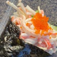 California Hand Roll · Imitation Crab Salad with Cucumbers and Avocado