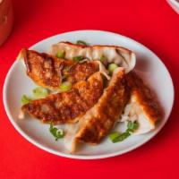 5 Pack Potstickers · Pan-Seared with your choice of Green Vegetable or Ginger Chicken.