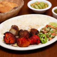 Combination Kabob · Skewer of tekka beef and chicken kabob charbroiled to perfection.