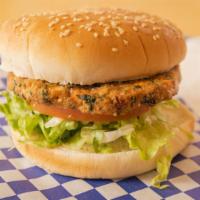 Garden Burger · With lettuce, tomato, mustard, mayo.