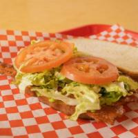 BLT Sandwich · With bacon, lettuce, tomato.