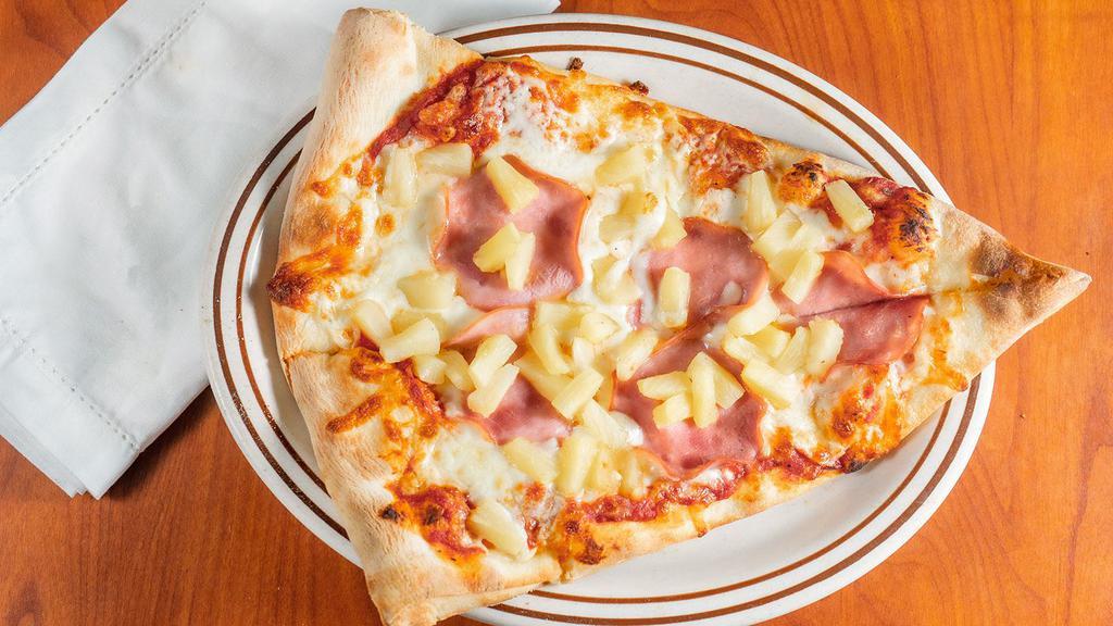 Hawaiian Pizza · Canadian bacon and pineapples.