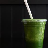 Smoothies · Organic dino kale, spinach, green apple, and cucumber blended together with lemon juice, a d...