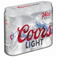 Coors Light 3 Pack 24Oz Cans · 