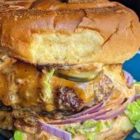 2331 Burger · 2 smash patties, cheddar cheese, red onion, special sauce, pickles, shredded lettuce, tomato...