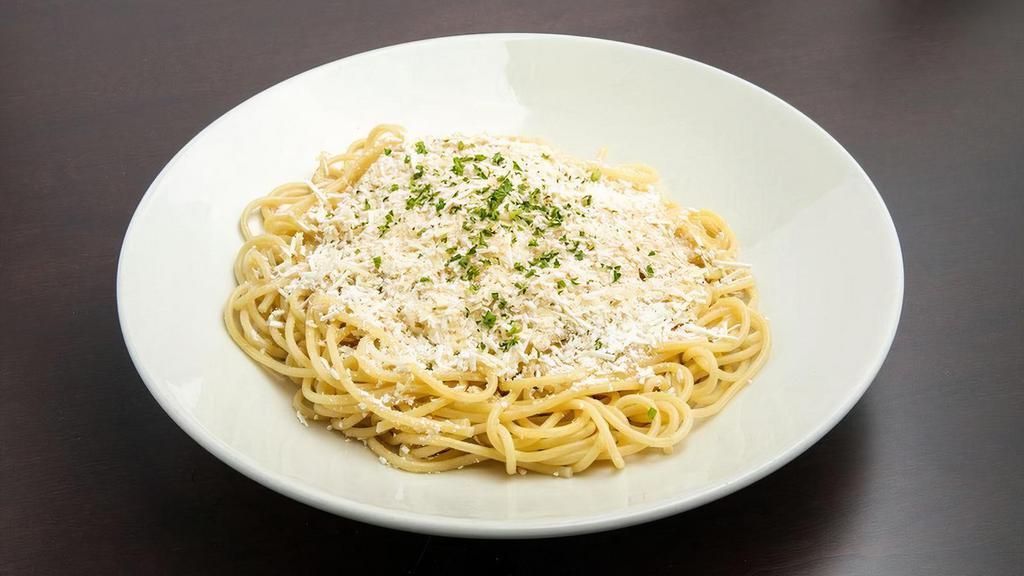Mizithra Cheese & Browned Butter · A toothsome treat! Our best selling Mizithra cheese and browned butter served over the top of spaghetti cooked to perfection. A fan favorite!