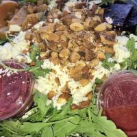 Arugula Salad - Full · wild arugula - ricotta salata - roasted beetstoasted almonds - sherry vinaigrette