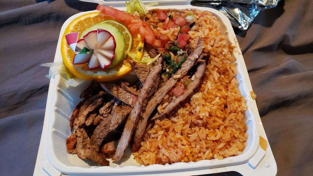 Carne Asada · Freshly grilled choice USDA angus steak. Award-winning and delicious. Due to the increase in grass-fed, steak, lengua and chile, colorado order will vary market prices. Some dishes are seasonal and may not be available year around.