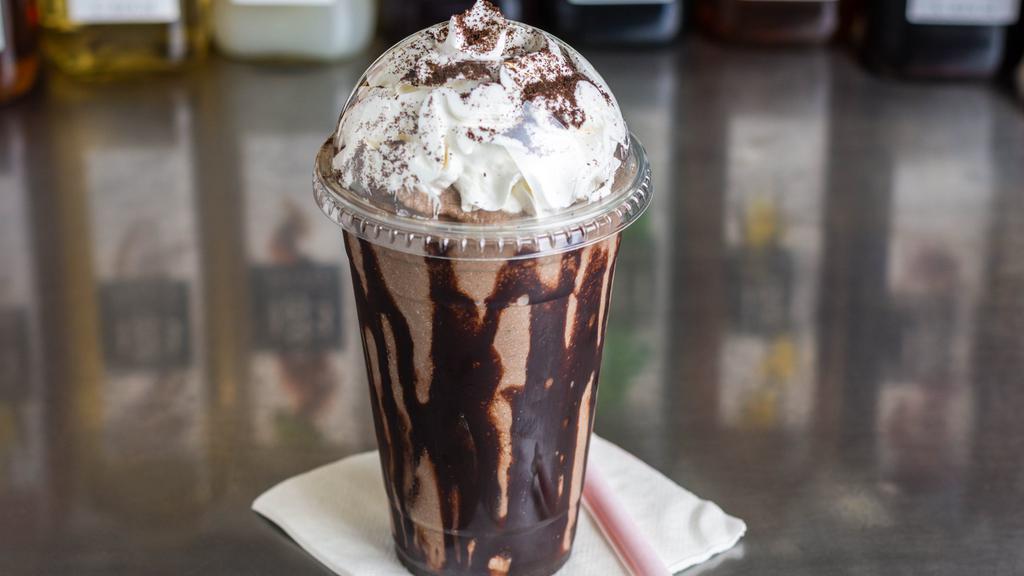 Blended Oreo Cookie Latte · Condensed milk, real Oreo Cookies, and Espresso!