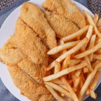Catfish Fillets (Small) · Small Catfish Fillet Dinner (Includes 2 pcs of Catfish Fillet with Fries, Bread and Coleslaw)