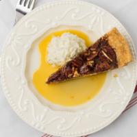 Creole Pecan Pie · Baked with a layer of cheese cake.