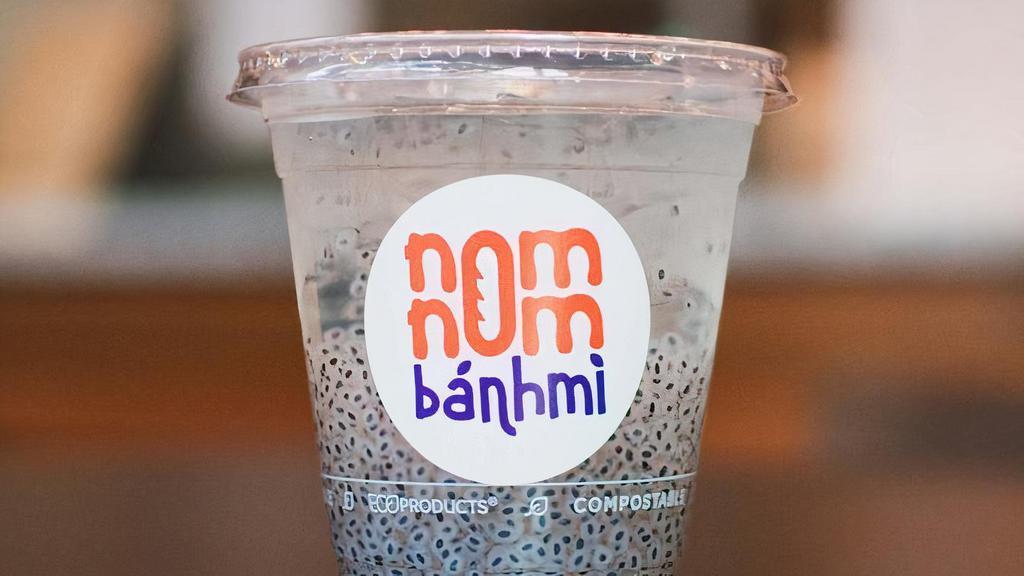 Basil Seed Drink · Surprise your friends with a refreshing drink that looks like frog eggs! In 100% compostable cup and straw.