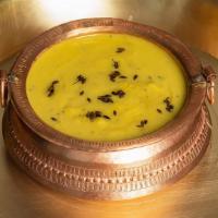 Yellow Daal (Lentils) (V) · Yellow lentil tempered with cumin. Vegan, vegetarian, soy free and nut free.