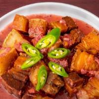 Binagoongang Baboy · Deep Fried Pork Belly in Shrimp Paste Sauce