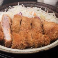 Tenderloin Tonkatsu · Deep-fried pork (tenderloin) cutlet served with our signature house-made sauce. Served with ...