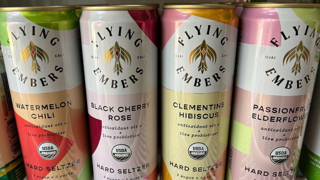 Flying Embers Hard Seltzer · Handcrafted hard seltzer in a variety of fruit flavors. 5.0% ABV