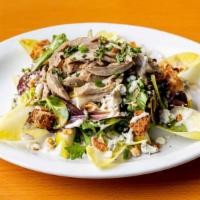 Duck Confit Salad · Pear, Fennel, Celery, Capers, Champagne-Mustard Vinaigrette