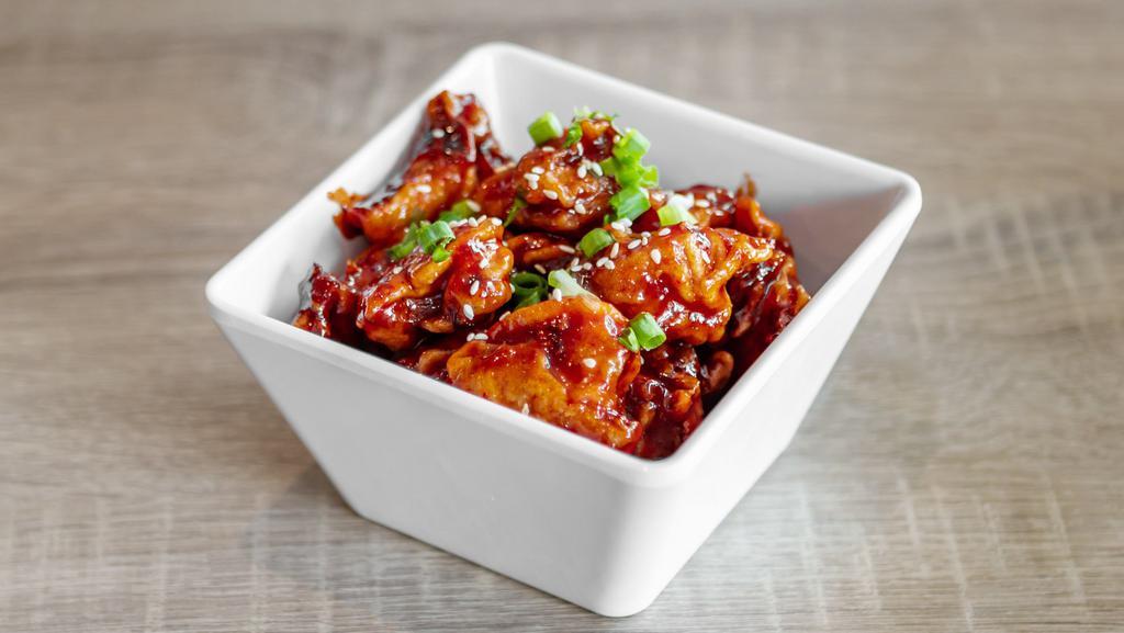 Popcorn Chicken · Korean style chicken bites with spicy & sweet sauce