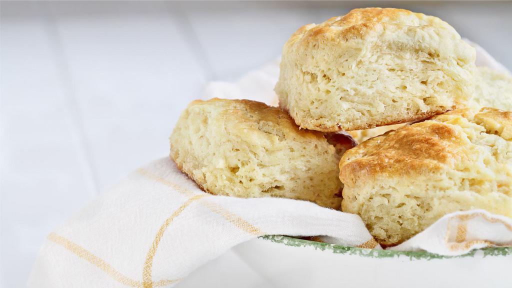 Honey Butter Biscuits · Famous butter biscuits pastry brushed in honey.