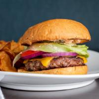 Cinema Grill Burger · C.a.b  burger, lettuce, tomato, red onion, pickles, smoky aioli, brioche bun.