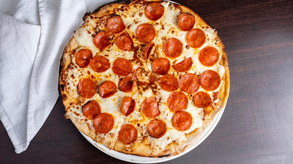 Mystic Pizza · Classic pepperoni and mozzarella.