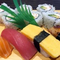 Sushi Combo · 4pcs Nigiri ( Salmon, Unagi, Tuna, Tamago ) and 6pcs California roll