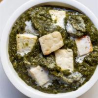 Saag Paneer · Vegetarian. Spinach cooked with homemade cheese.