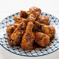 The Crispy Sweet & Sour Wings · Delicious wings, tossed in a Sweet and Sour sauce, and fried to crispy perfection.